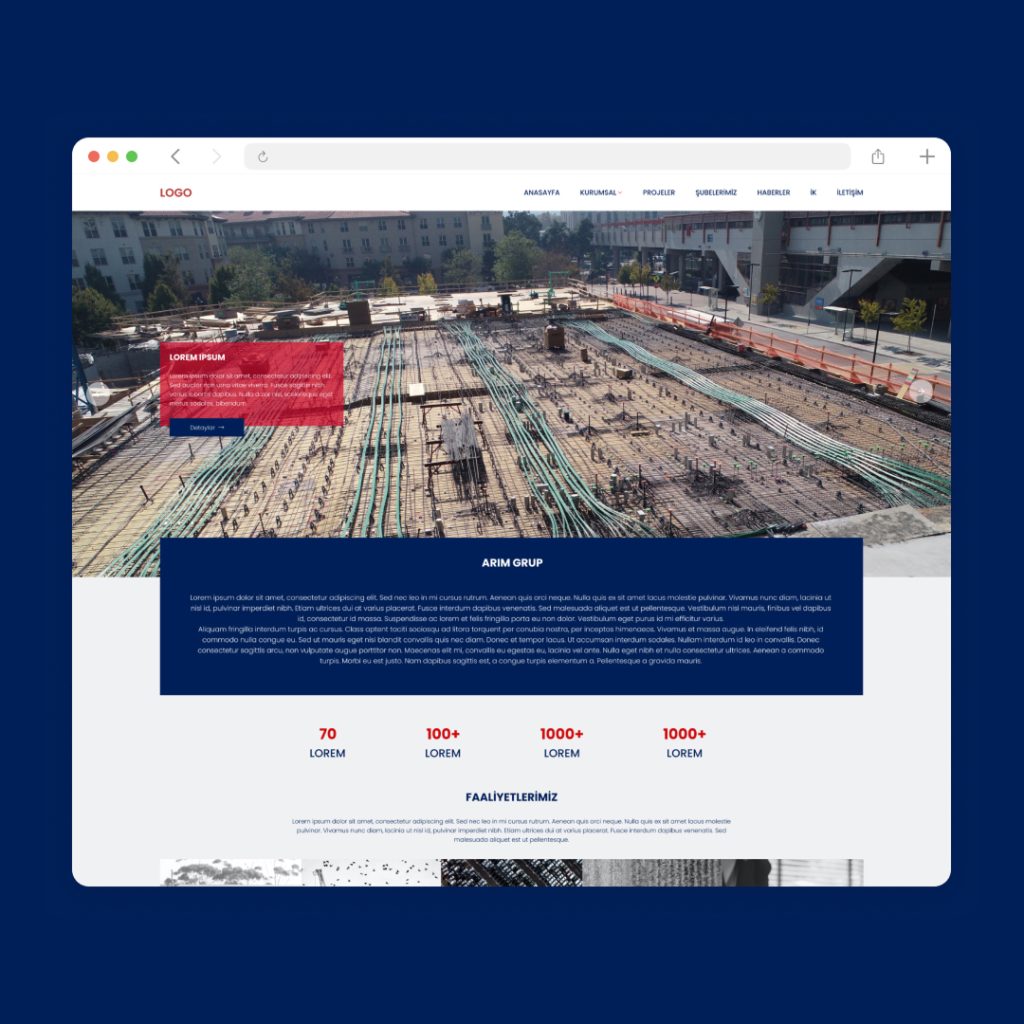 Arım Grup Website Çalışması