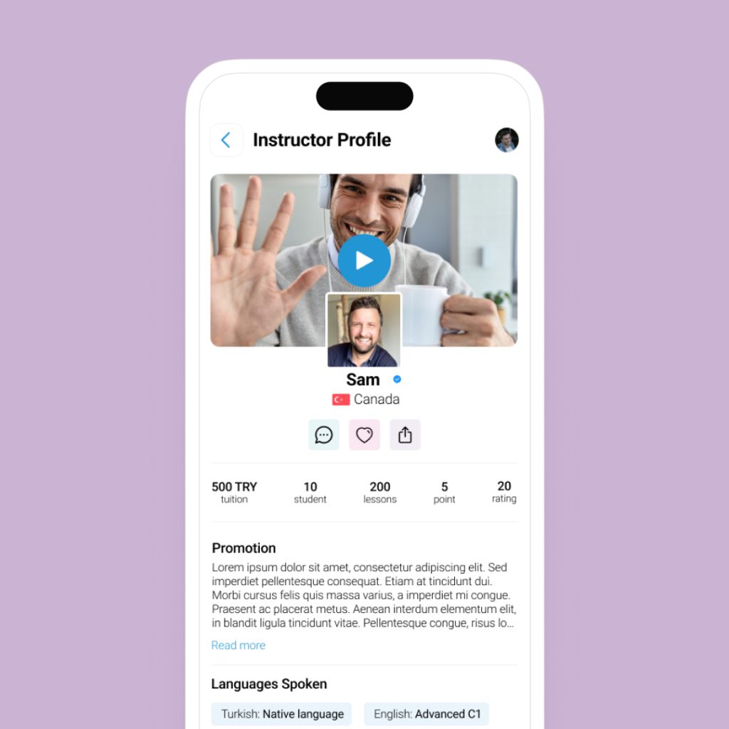 Talking Mobil Uygulama Tasarımı