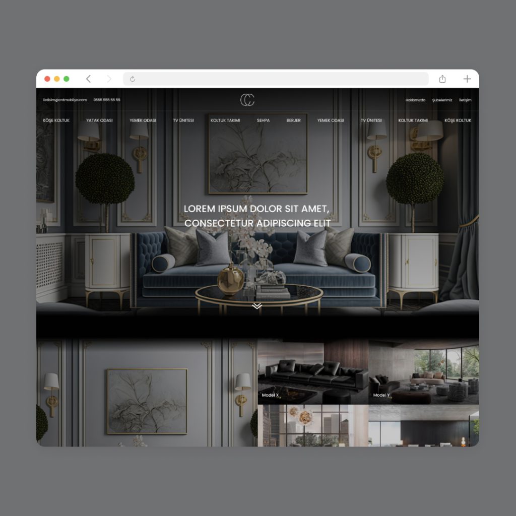 CNT Mobilya Web Sitesi