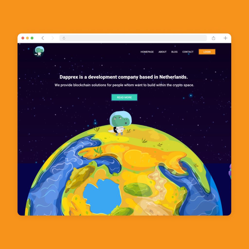 Developer Website Tasarımı