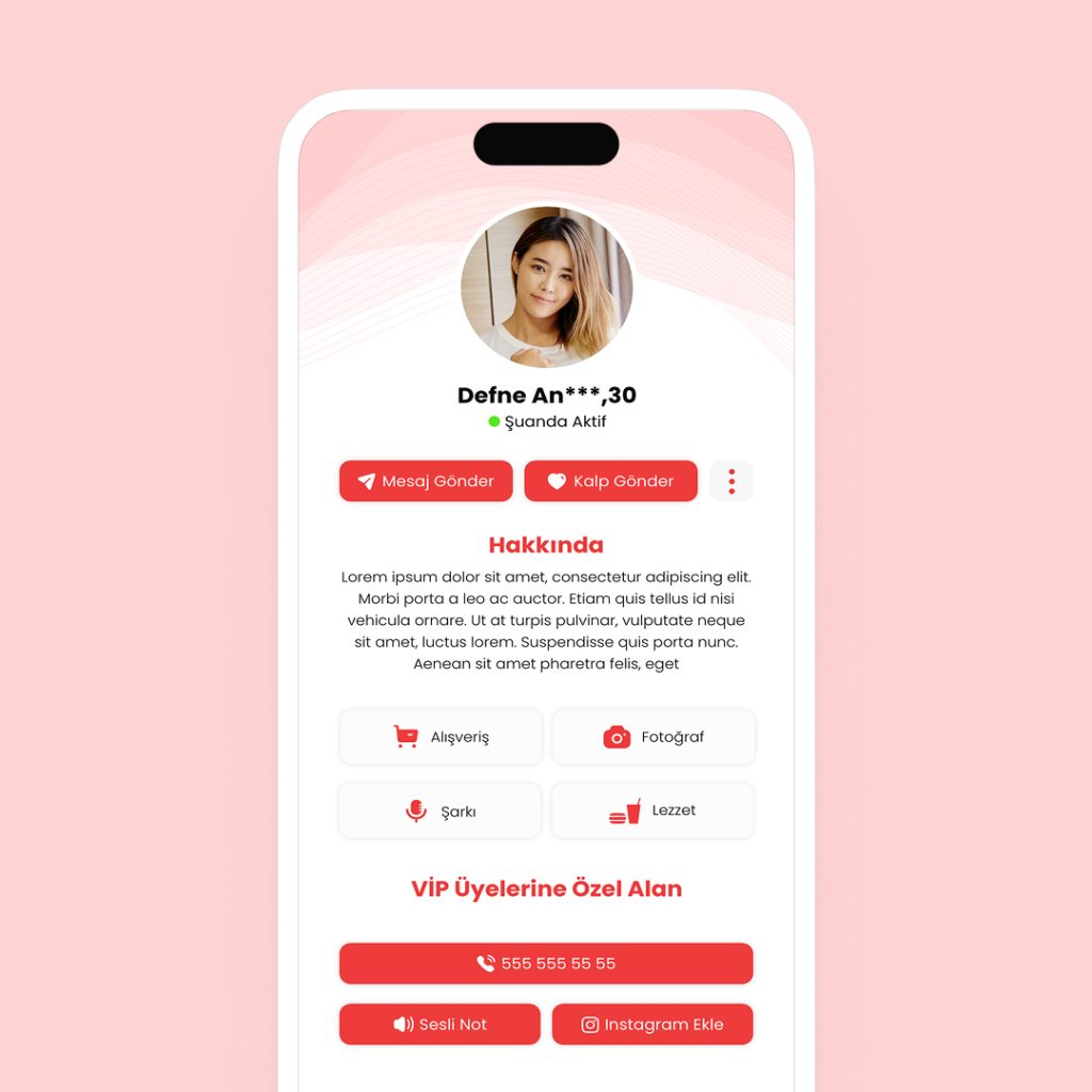 Date App Arayüz Çalışması