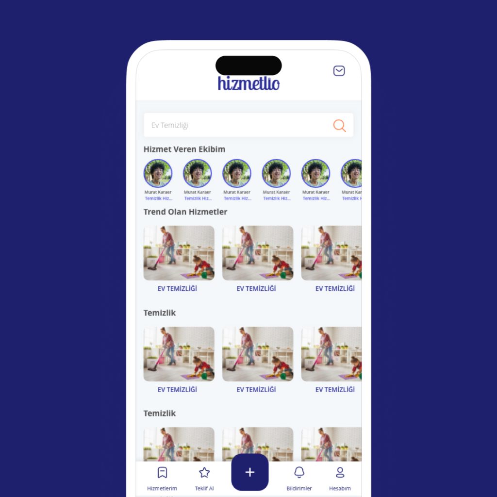 Hizmetlio Mobil Tasarım