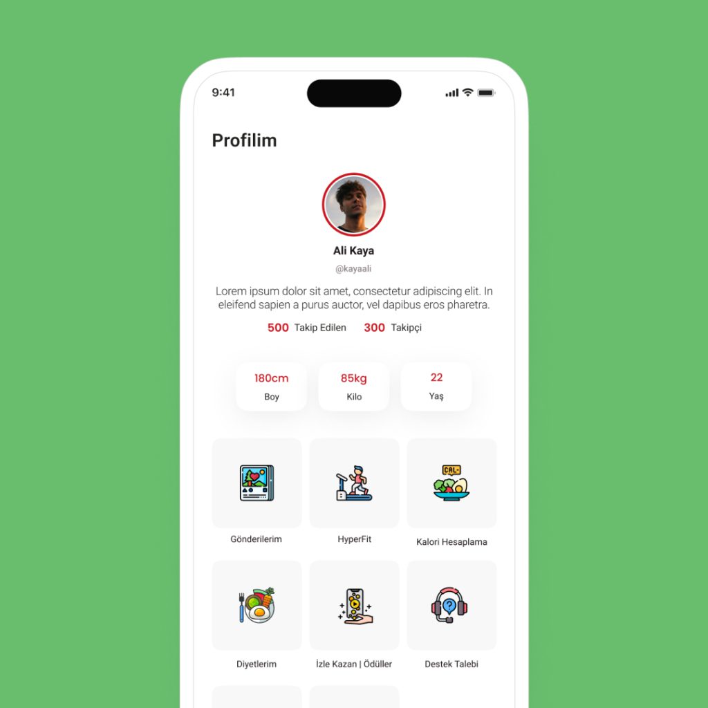 Spor Mobil Uygulama Tasarımı