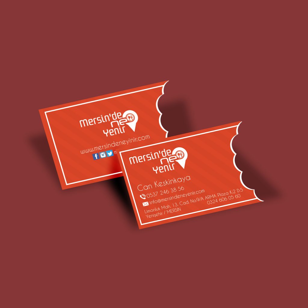 Mersindeneyenir Kartvizit Çalışması