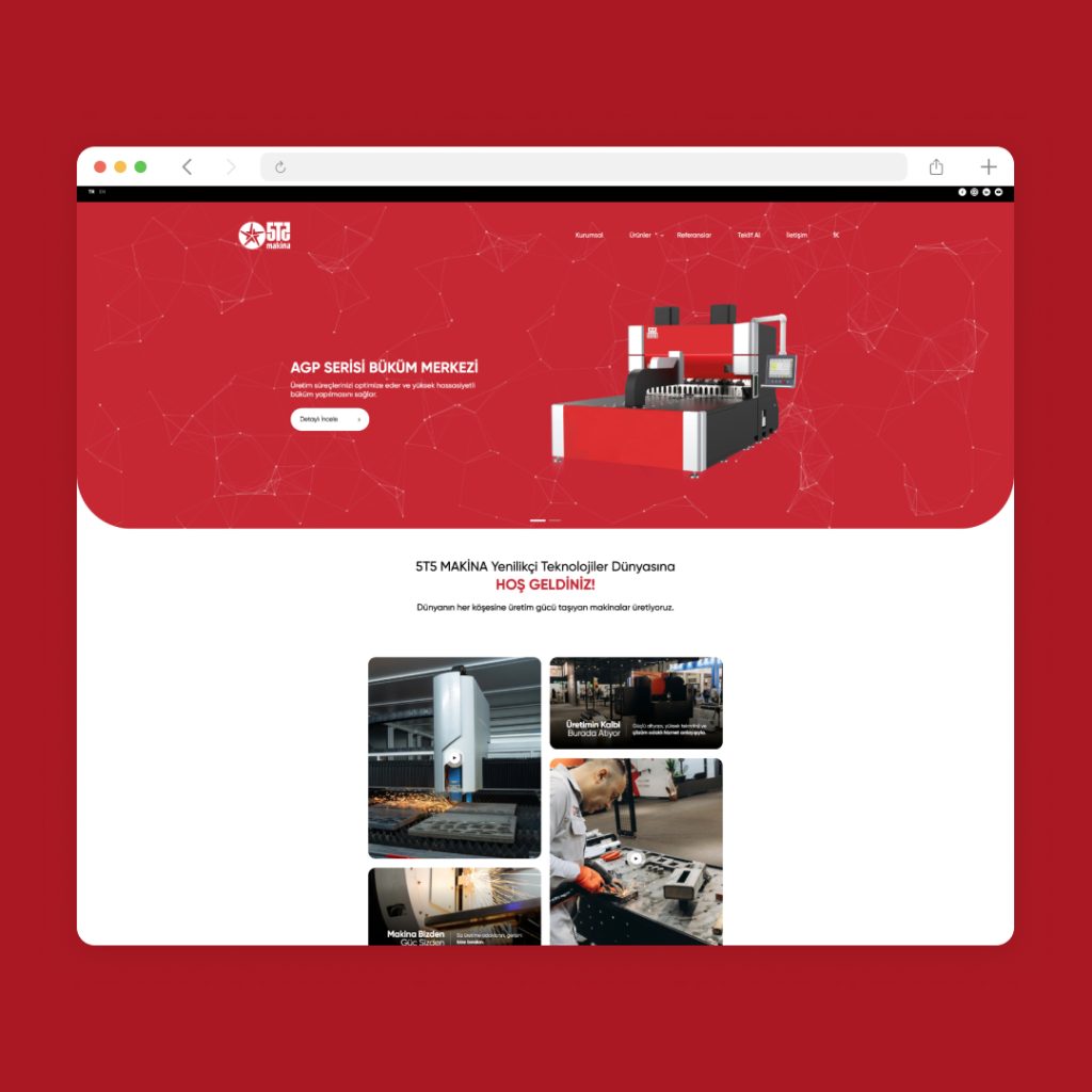 Makina Front End Çalışması